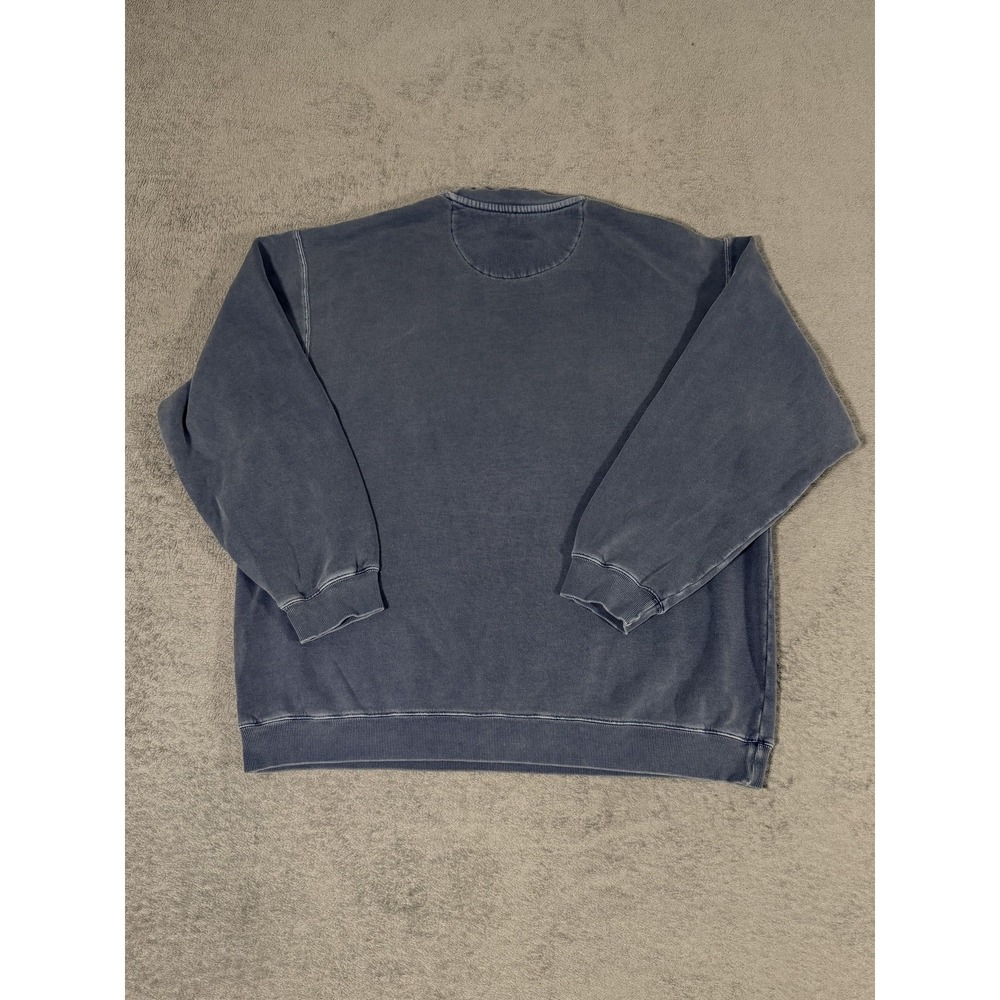 Eddie Bauer Sweatshirt Mens Large Blue Crewneck Pullover Fleece Embroidered Logo - Picture 6 of 6